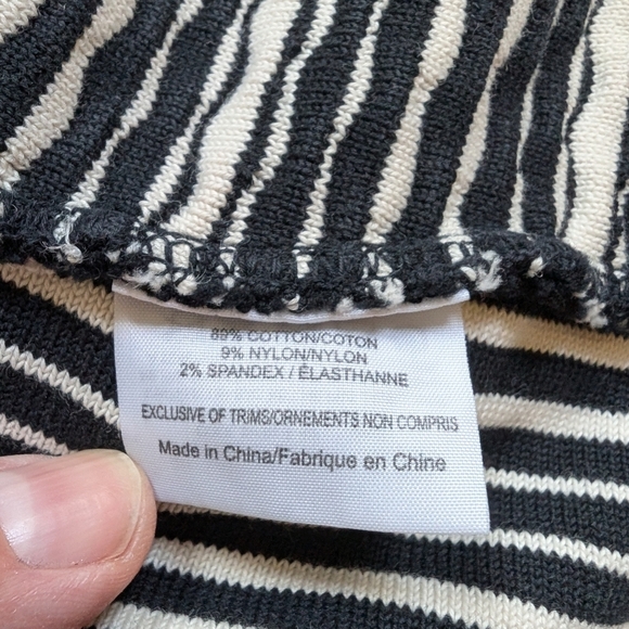 Tory Burch Monique Cardigan Navy and Ivory sz S - Picture 8 of 8